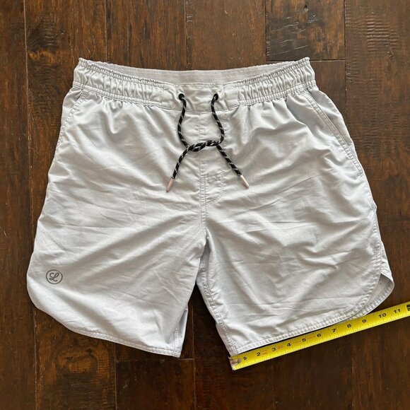 Legends Luka Shorts Mens Medium Light Gray Athletic Running Gym Workout - Picture 5 of 8